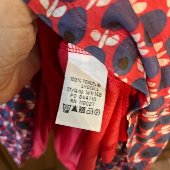 Boden v neck 3/4 sleeve midi dress Olive pattern - Picture 5 of 6